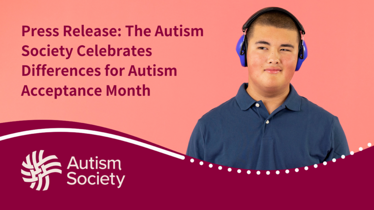 Autism Society of America poster. Adapted from original by